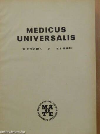 Medicus Universalis 1974-1975. január-december/Supplementum