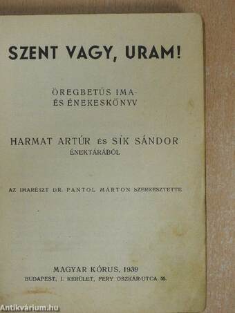 Szent vagy, Uram!