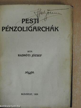 Pesti pénzoligarchák