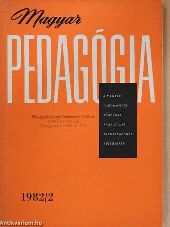 Magyar Pedagógia 1982/2.