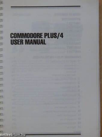 Commodore Plus/4 User Manual