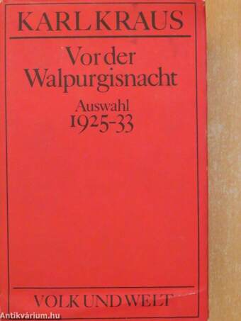 Vor der Walpurgisnacht