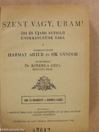 Szent vagy, Uram!