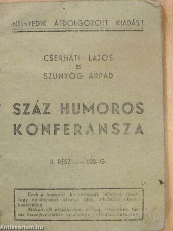 Száz humoros konferansza II.