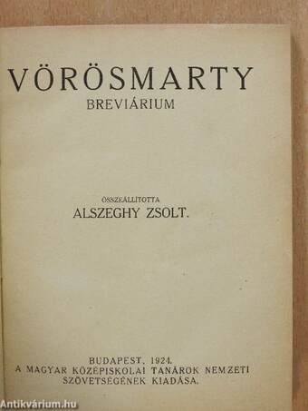 Vörösmarty breviárium