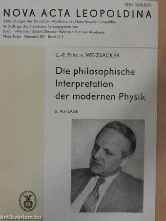 Nova Acta Leopoldina - Die philosophische Interpretation der modernen Physik - Zwei vorlesungen