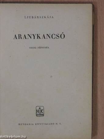 Aranykancsó