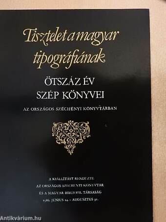 Tisztelet a magyar tipográfiának