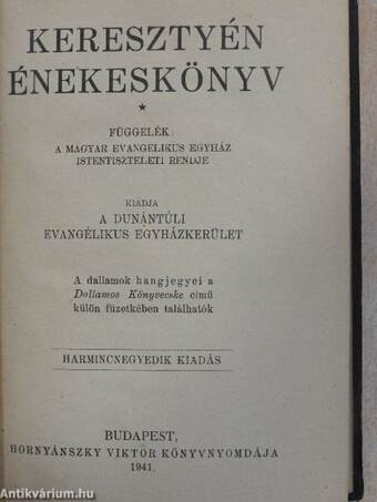 Keresztyén énekeskönyv