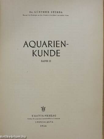 Aquarienkunde II.