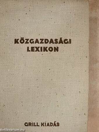 Közgazdasági lexikon