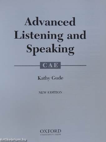 Advanced Listening and Speaking CAE