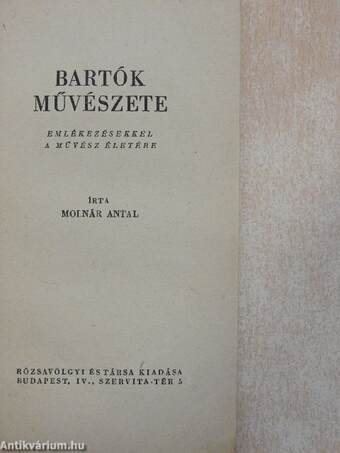 Bartók művészete