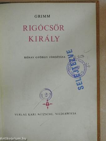 Rigócsőr király