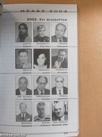 A Magyar Ellenállók és Antifasiszták Szövetségének évkönyve 2004