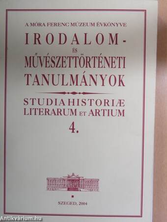 Irodalom- és művészettörténeti tanulmányok 4.