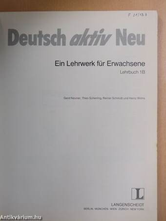 Deutsch aktiv Neu 1B - Lehrbuch/Arbeitsbuch