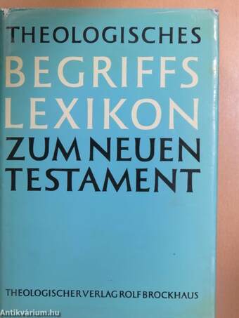 Theologisches Begriffslexikon zum Neuen Testament