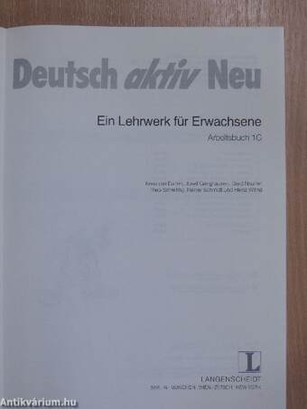 Deutsch aktiv Neu 1C - Arbeitsbuch