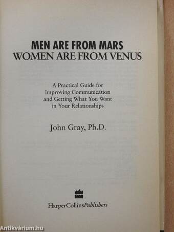 Men Are from Mars, Women Are from Venus