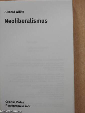 Neoliberalismus