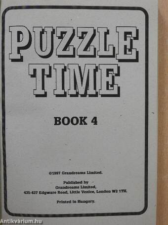 Puzzle Time Book 4