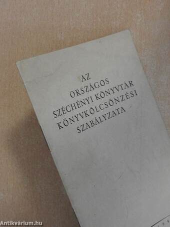 Az Országos Széchényi Könyvtár könyvkölcsönzési szabályzata