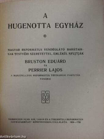 A hugenotta egyház