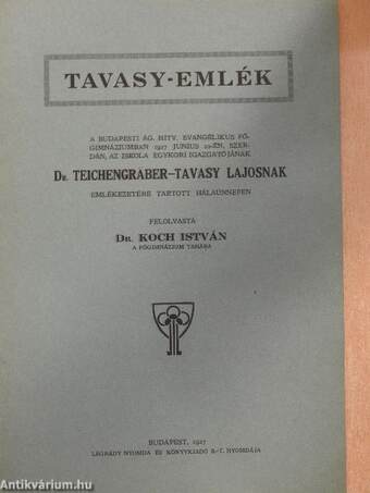 Tavasy-emlék