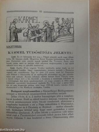 Szent Terézke rózsakertje 1933. július 17.