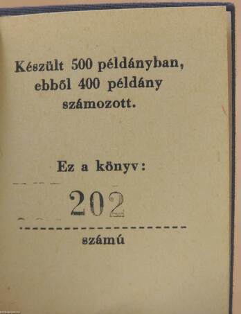 A Pápai Nyomda Dolgozóinak Exlibrisei (minikönyv) (számozott)