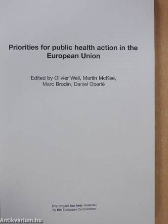 Priorities for public health action in the European Union