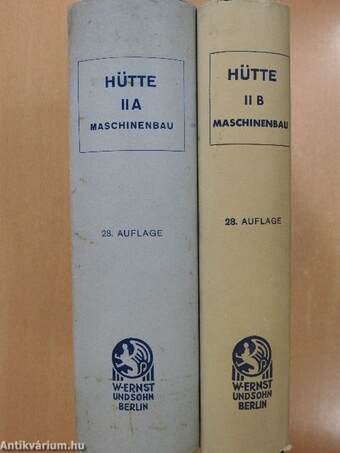 Hütte - Des Ingenieurs Taschenbuch II A-B