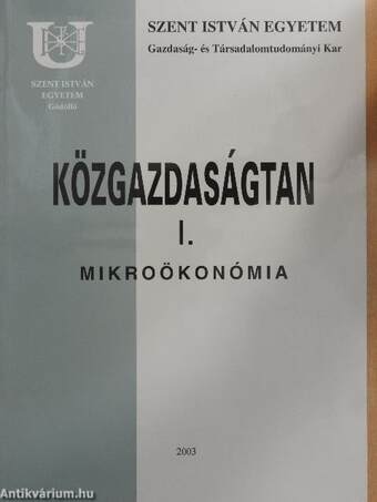 Közgazdaságtan I.