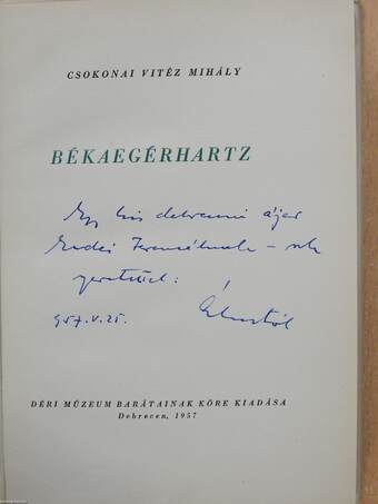 Békaegérhartz (dedikált, számozott példány)