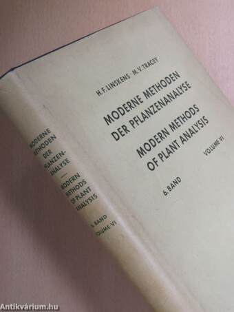 Moderne Methoden der Pflanzenanalyse/Modern methods of plant analysis 6.