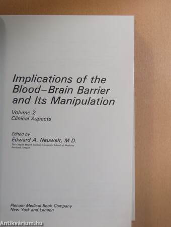 Implications of the Blood-Brain Barrier and Its Manipulation 2.