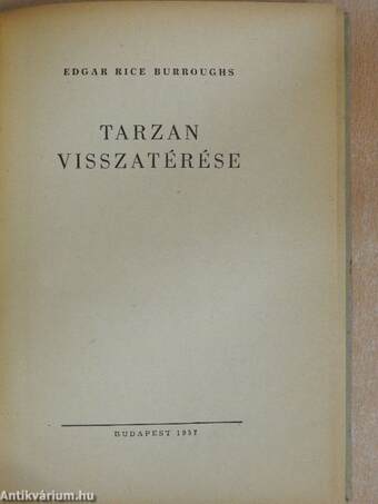 Tarzan visszatérése