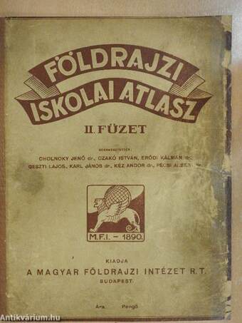 Földrajzi iskolai atlasz II.