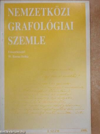 Nemzetközi Grafológiai Szemle 1998/1.