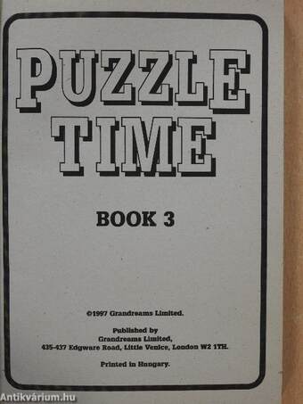 Puzzle Time Book 3