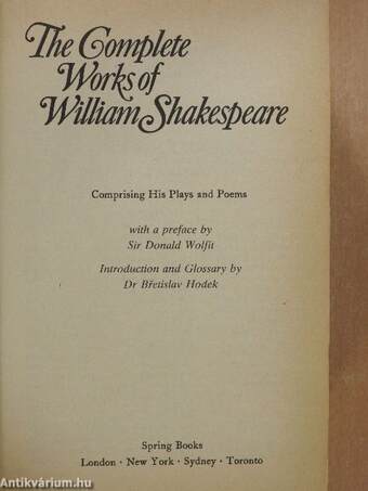 The Complete Works of William Shakespeare