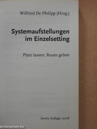 Systemaufstellungen im Einzelsetting