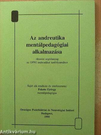 Az andreutika mentálpedagógiai alkalmazása