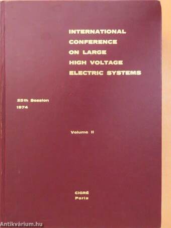 International Conference on Large High Voltage Electric Systems II. (töredék)