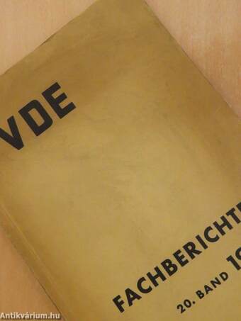 VDE Fachberichte 20/1958