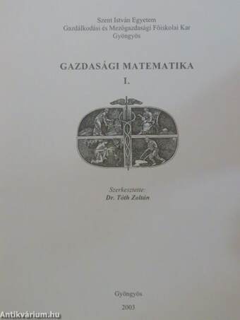 Gazdasági matematika I.