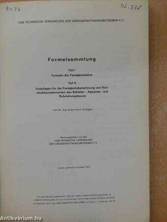 Formelsammlung