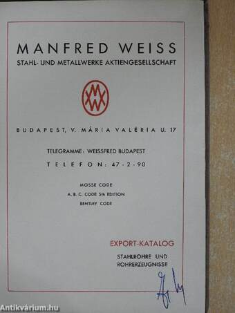 Manfred Weiss Stahl- und Metallwerke Aktiengesellschaft