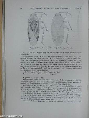 On the insect fauna of Cyprus. Results of the expedition of 1939 by Harald, Hakan and P. H. Lindberg I-III.